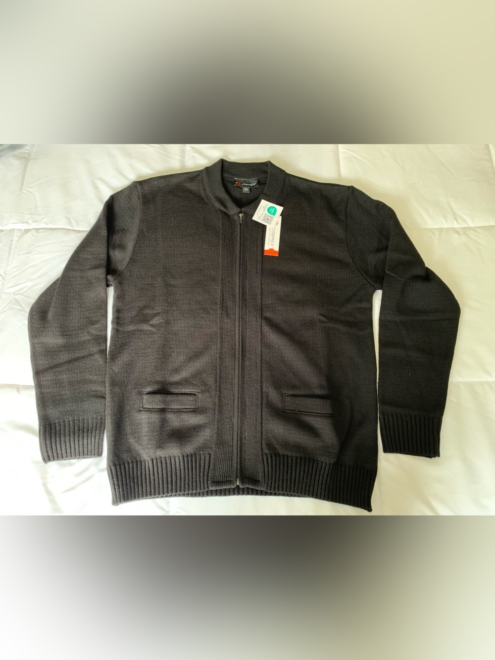 New with tags COBMEX unisex zip up sweater size S